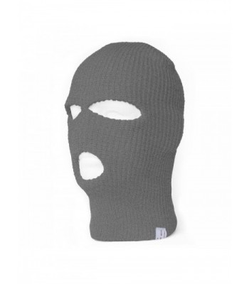 TopHeadwear 3-Hole Ski Face Mask Balaclava - Heather Grey - CX11Y93Q0MX