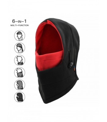 Balaclava Windproof Weather Outdoor Children - Black & Red - CV188KU7K46