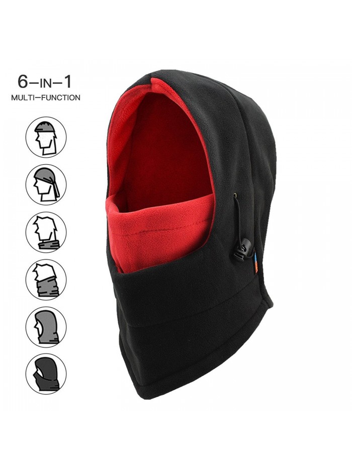 Balaclava Windproof Weather Outdoor Children - Black & Red - CV188KU7K46