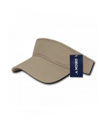 DECKY Sports Pre-Curved Bill Comfort Fit Visor Cap - Khaki - C012D82DPFZ