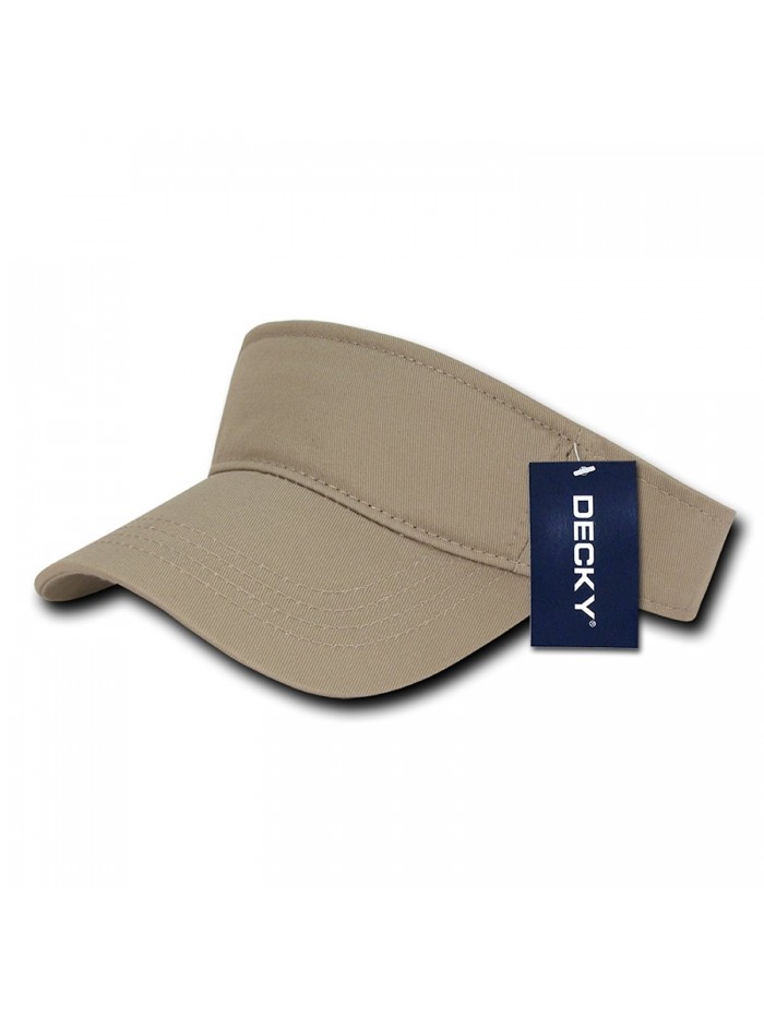 DECKY Sports Pre-Curved Bill Comfort Fit Visor Cap - Khaki - C012D82DPFZ