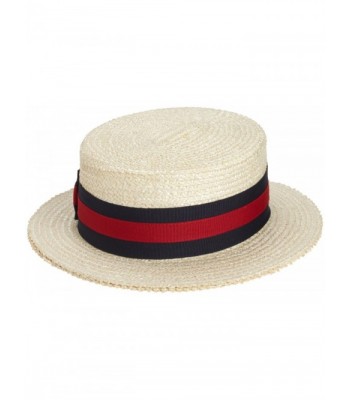 Scala Laichow Braid Boater Bleach in Men's Sun Hats