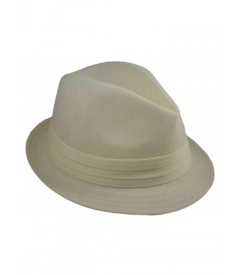 MLN Men's Basic Fedora Ivory - CX126MNOBHN