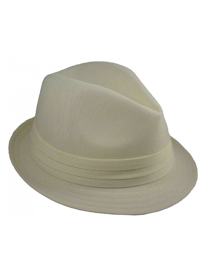 MLN Men's Basic Fedora Ivory - CX126MNOBHN