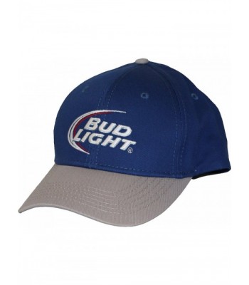 Bud Light Baseball Hat Blue and Gray Embroidered Logo - CB12GX0VOVL