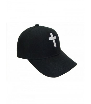 THS Christian Cross Religious Theme Baseball Cap (One Size- Black/White) - CS125CBGTGR