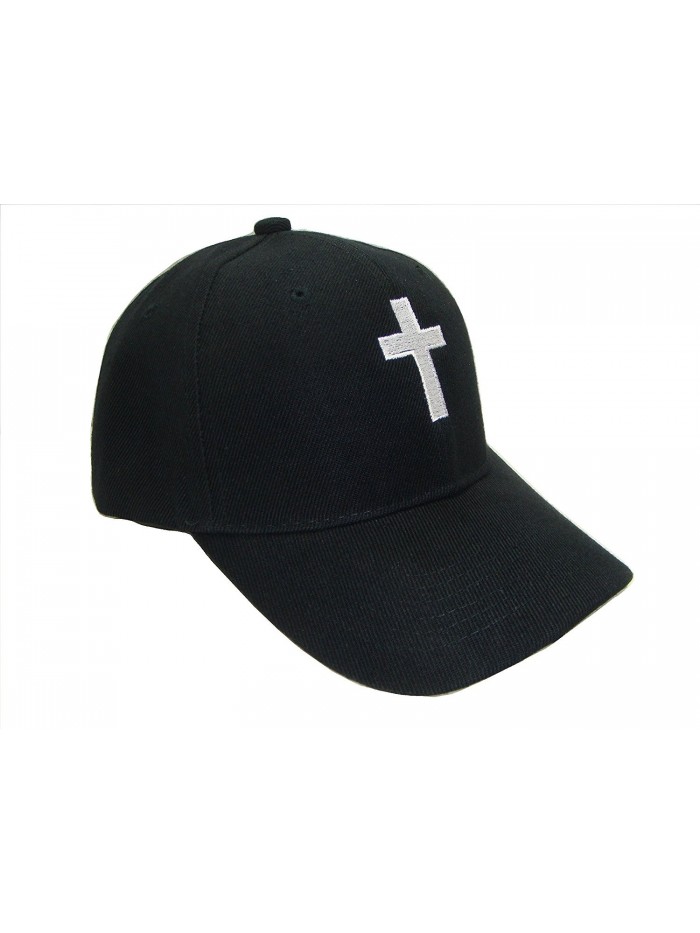 THS Christian Cross Religious Theme Baseball Cap (One Size- Black/White) - CS125CBGTGR