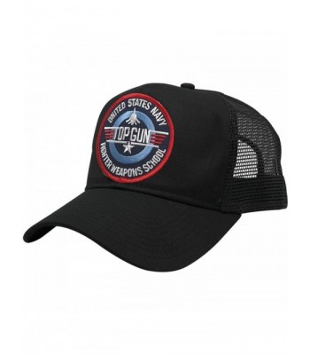 AC Racing US Navy Top Gun Patch Snapback Trucker Mesh Cap - Fighter Weapons School - CG12277DEWL