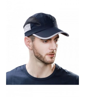 Topex Mens UPF50 Quick-Dry Baseball Cap Free-Size Sun Hat Running Cap Unisex - 16018_navy - CG12K78DKE9