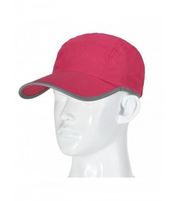 ELLEWIN Running Hat Quick Dry Baseball Sun Cap Sports Hat - Rose Red - CU17YTCRR7A