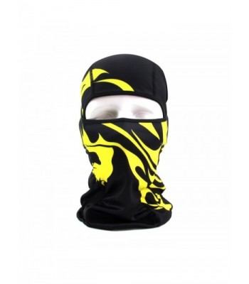 Balaclava Face Mask- Motorcycle Mask - Ski Mask - Fishing Mask - UV Hood -  Black-Yellow - CQ17YUELLK0