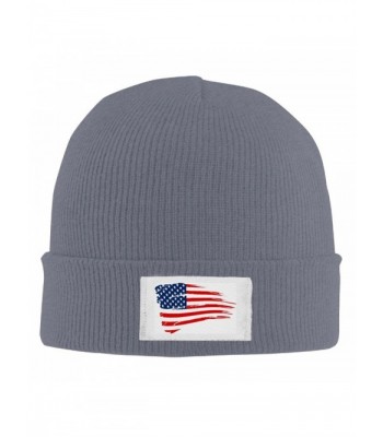American Flag Print 2016 Cool Winter 2016 Hats - Asphalt - CX12L2R2THD