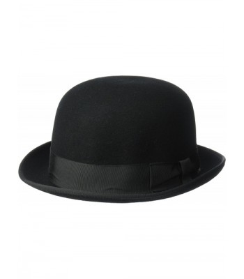 Country Gentleman Men's Charles Classic Fedora Hat - Black - CW127F3ROU5