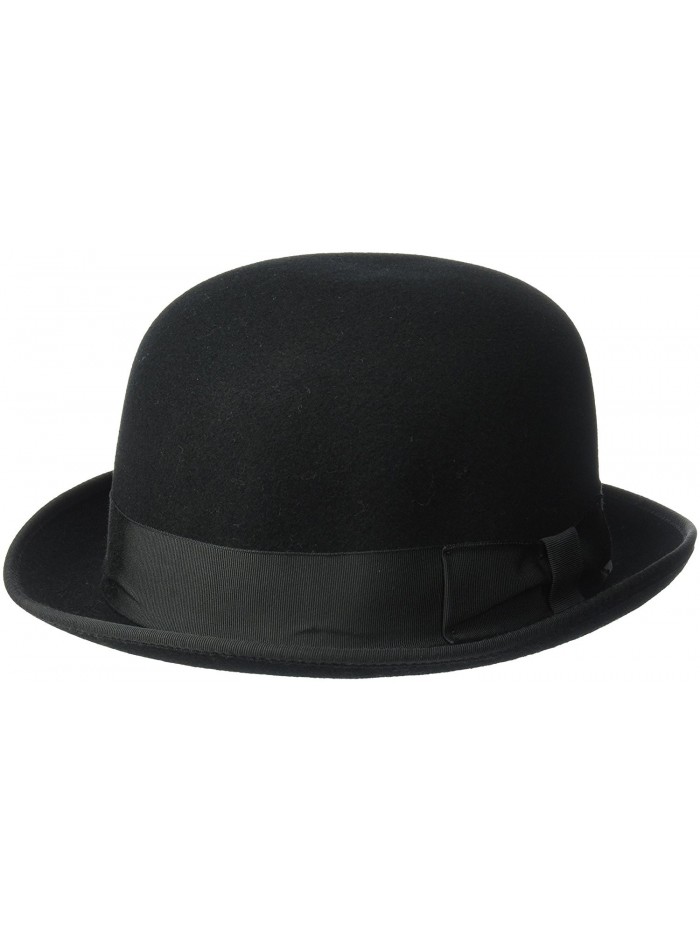 Country Gentleman Men's Charles Classic Fedora Hat - Black - CW127F3ROU5