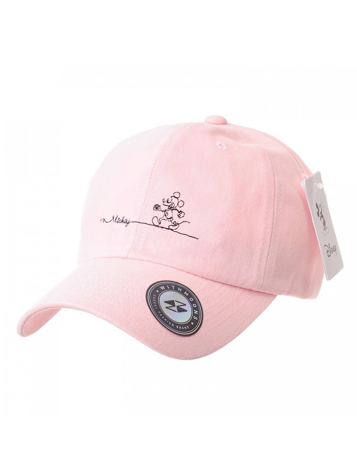 WITHMOONS Baseball Cartoon Embroidery Ballcap - Pink - CY186UALLHC