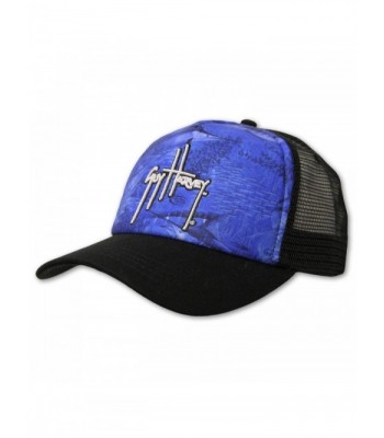 Guy Harvey Legend Camo Trucker Hat - Royal Blue - CY11JNKTS4T