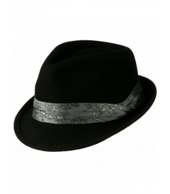 Wool Felt Fedora Satin Band