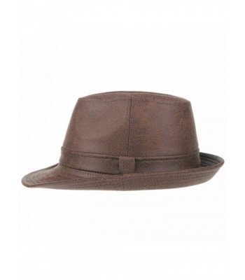 WITHMOONS Indiana Leather Fedora LD3278