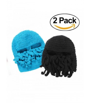 WindGoal Unisex Octopus Barbarian Beanie - Black+blue - CS1864ERZRZ