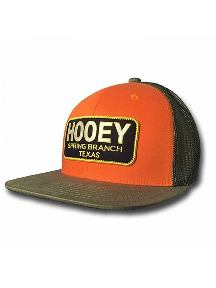 Hooey "Hometown" Orange and Green Trucker Cap - C517YYTZ95A