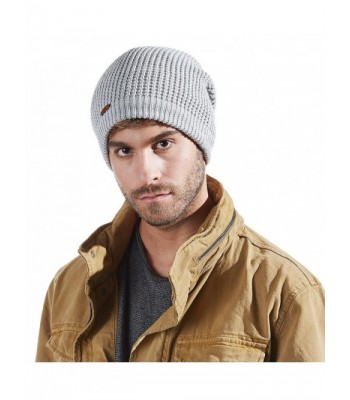 Merino Wool Slouchy Beanie-Mens&Womens Long Winter Hat Mesh Knit Cap ...