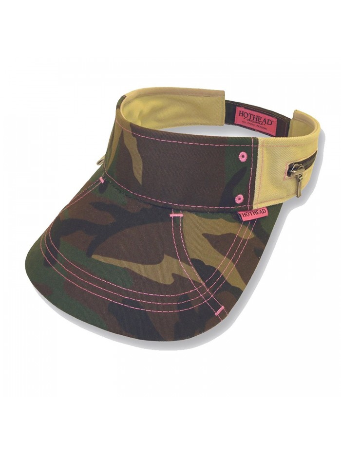 Hothead Large Brim Sun Visor Hat in Camouflage - C411D0VPZXF