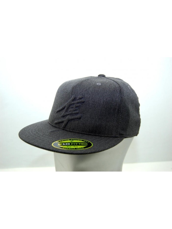 Suzuki Embroidered Hayabusa Kanji Logo Hat Grey Flexfit - CM12D04HB97