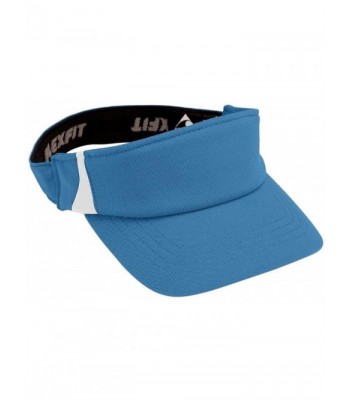 Augusta Sportswear Men's Patented Flexfit Zone Visor - Columbia Blue/ White - CB11JVKD10N