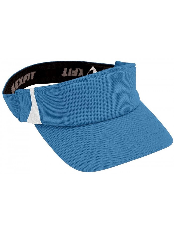 Augusta Sportswear Men's Patented Flexfit Zone Visor - Columbia Blue/ White - CB11JVKD10N