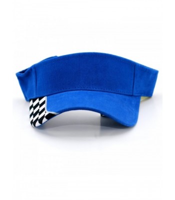 Checker Flame Visor Adjustable Royal