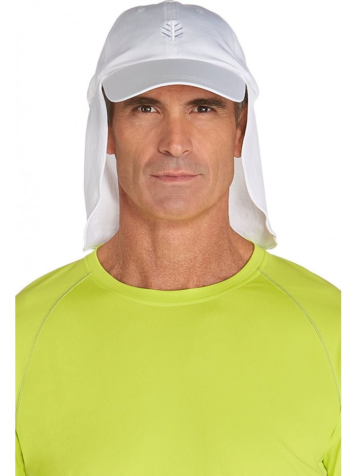 Coolibar UPF 50+ Men's Chlorine Resistant All Sport Hat - Sun Protective - White - CS12O27NLSK