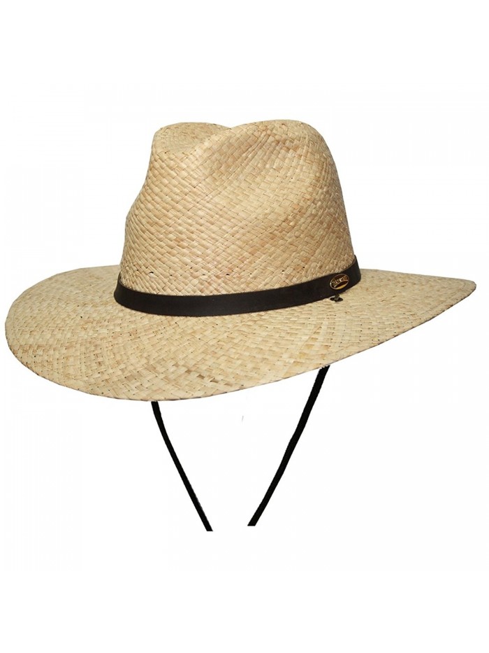 Barmah Hats Fisherman's Fedora Hat 1027NA - Natural - C7117R2KJH5