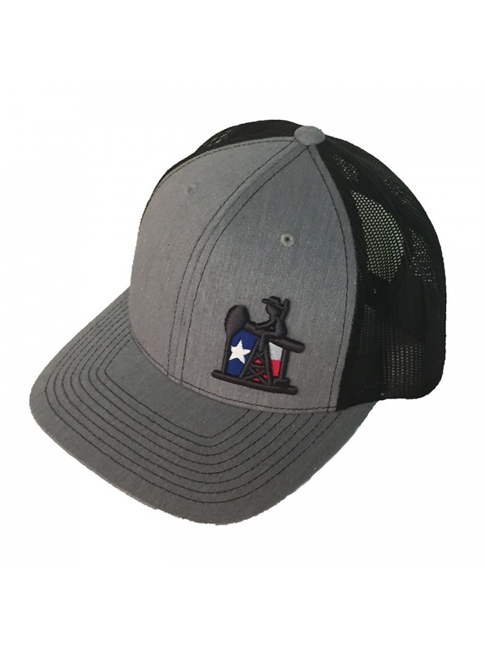 Pumpjack Cowboy The Texan- Trucker Style Snapback Hat- OSHA - CM12IJPCFFH