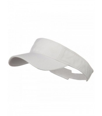 Pro Style Cotton Twill Washed Visor - White - CD1153M5GG5