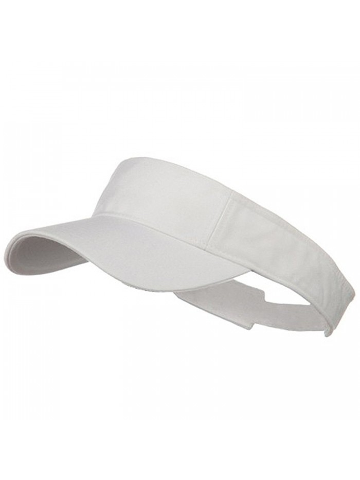 Pro Style Cotton Twill Washed Visor - White - CD1153M5GG5