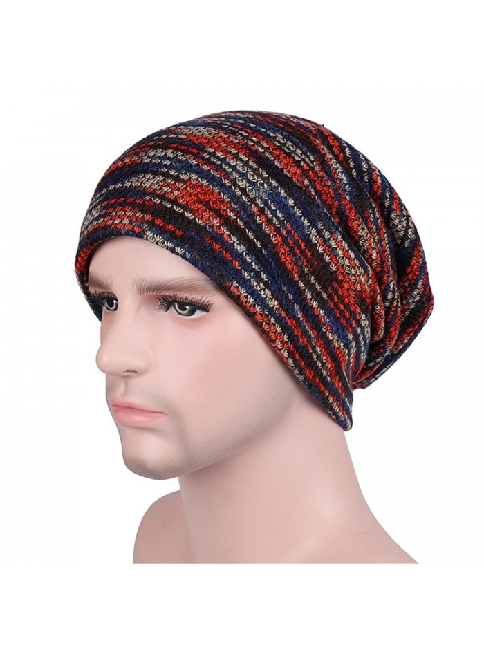 Winter Knitting Hat Fashion Beanie Hat Thick Soft Warm Skull Cap - Unisex - Red - CZ187G8X0H3