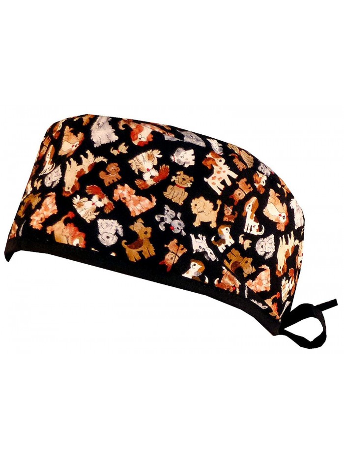 Mens and Womens Surgical Scrub Cap - Tossed Dogs - CX187IM8M8A Mens and Womens Surgical Scrub Cap - Tossed Dogs - CX187IM8M8A