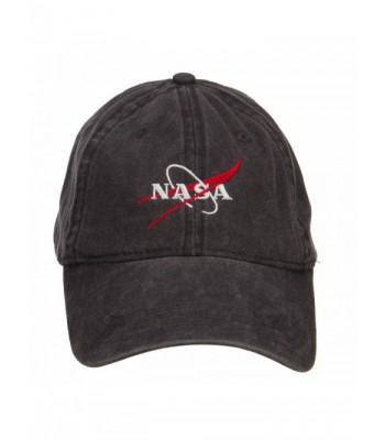 E4hats NASA Logo Embroidered Washed Cap - Black - CW126E5SZIF