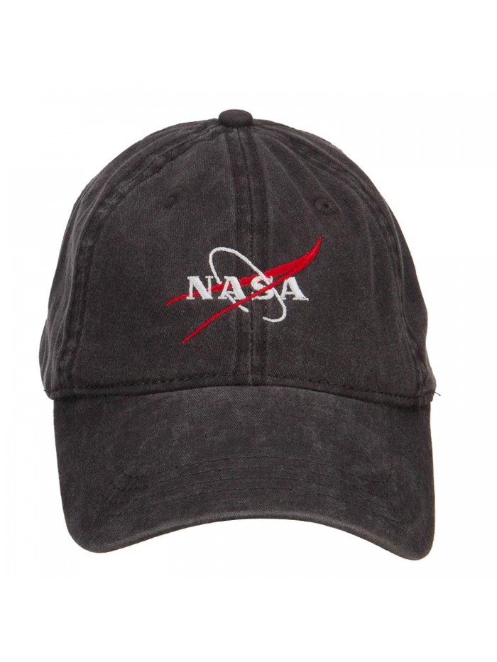 E4hats NASA Logo Embroidered Washed Cap - Black - CW126E5SZIF