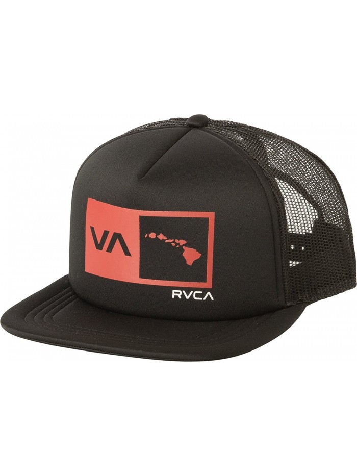 RVCA Islands Balance Box Foam Trucker Hat - Pirate Black - C31887SUWDN