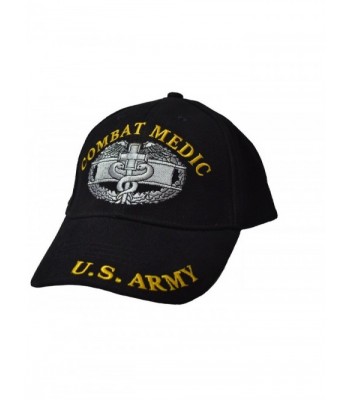 Eagle Emblems Men's Combat Medic Embroidered Ball Cap - Black - CR11WYD0RL5