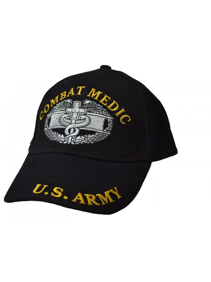 Eagle Emblems Men's Combat Medic Embroidered Ball Cap - Black - CR11WYD0RL5