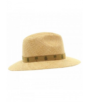 Scala Natural Raffia Pineapple Safari in Men's Fedoras