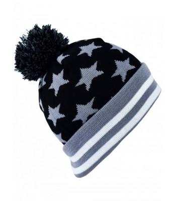 PATT Ind Pom Pom Beanie Black in Men's Skullies & Beanies