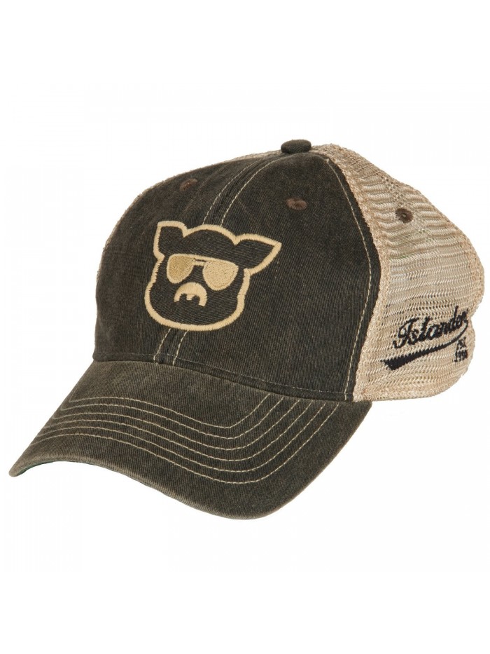 Islanders Pig Face Trucker Hat - Black - CR11D8FBWVH