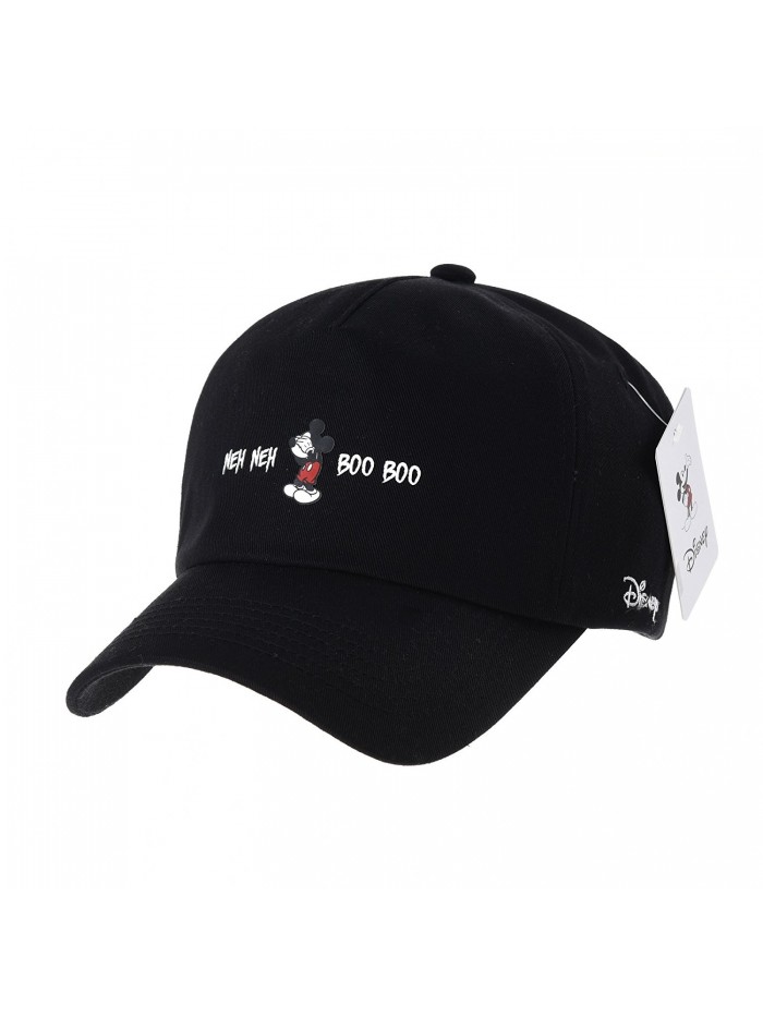 WITHMOONS Baseball Cartoon Embroidery Ballcap - Black - C912HS7F941