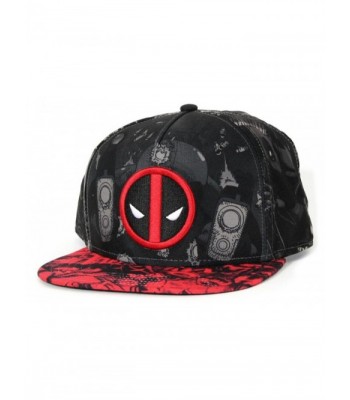 Deadpool- Allover Print Snapback Hat 1 x 1in - CN120KDFYAN