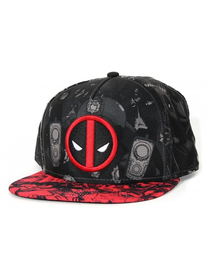 Deadpool- Allover Print Snapback Hat 1 x 1in - CN120KDFYAN
