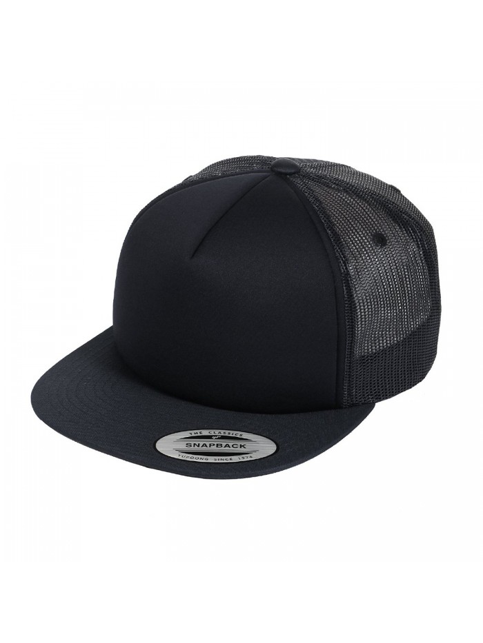 Yupoong 6005FF & 6005FW Foam Trucker Snapback by Flexfit- (Black) - CF11VNHBWL7