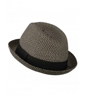 Mens Fedora Paper Straw Braid